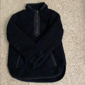 A&F Sherpa half-zip pullover